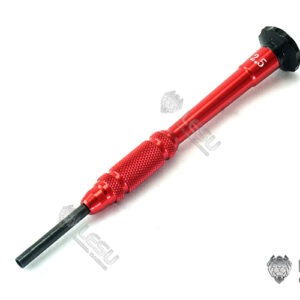 LESU topnøgle 2,5 mm (Hex bolts sleeve) Rød eloxeret greb