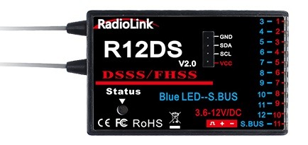 Radiolink modtager R12DS ver.2,0