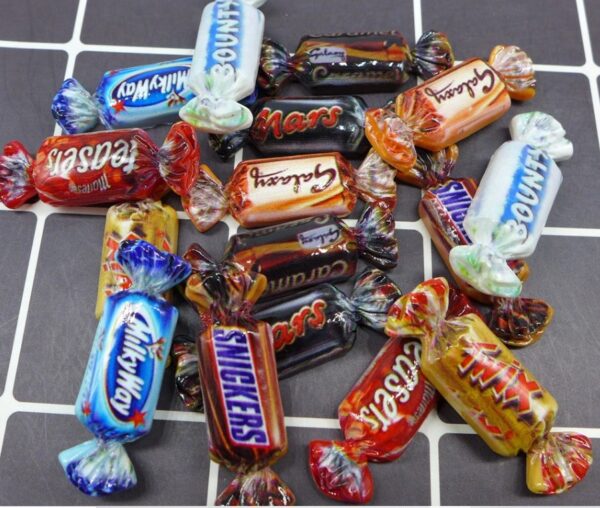 10 stk diverse chokoladebars Milky Way, Bounty, TWIX