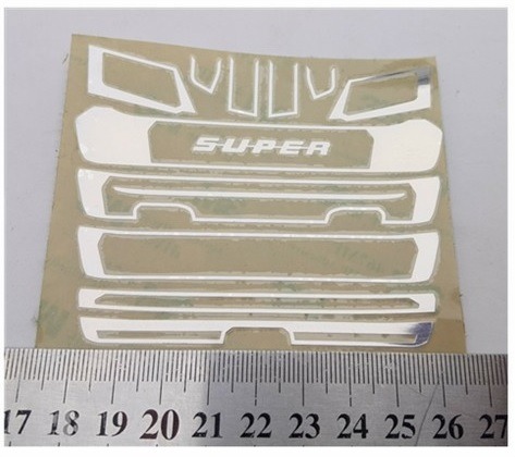 Klistermærker til S770 kølergrill tynd model med SUPER logo