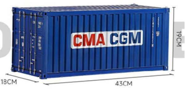 CMA CGM-Line 20 fods skibs container i plast