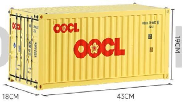 OOCL-Line 20 fods skibs container i plast